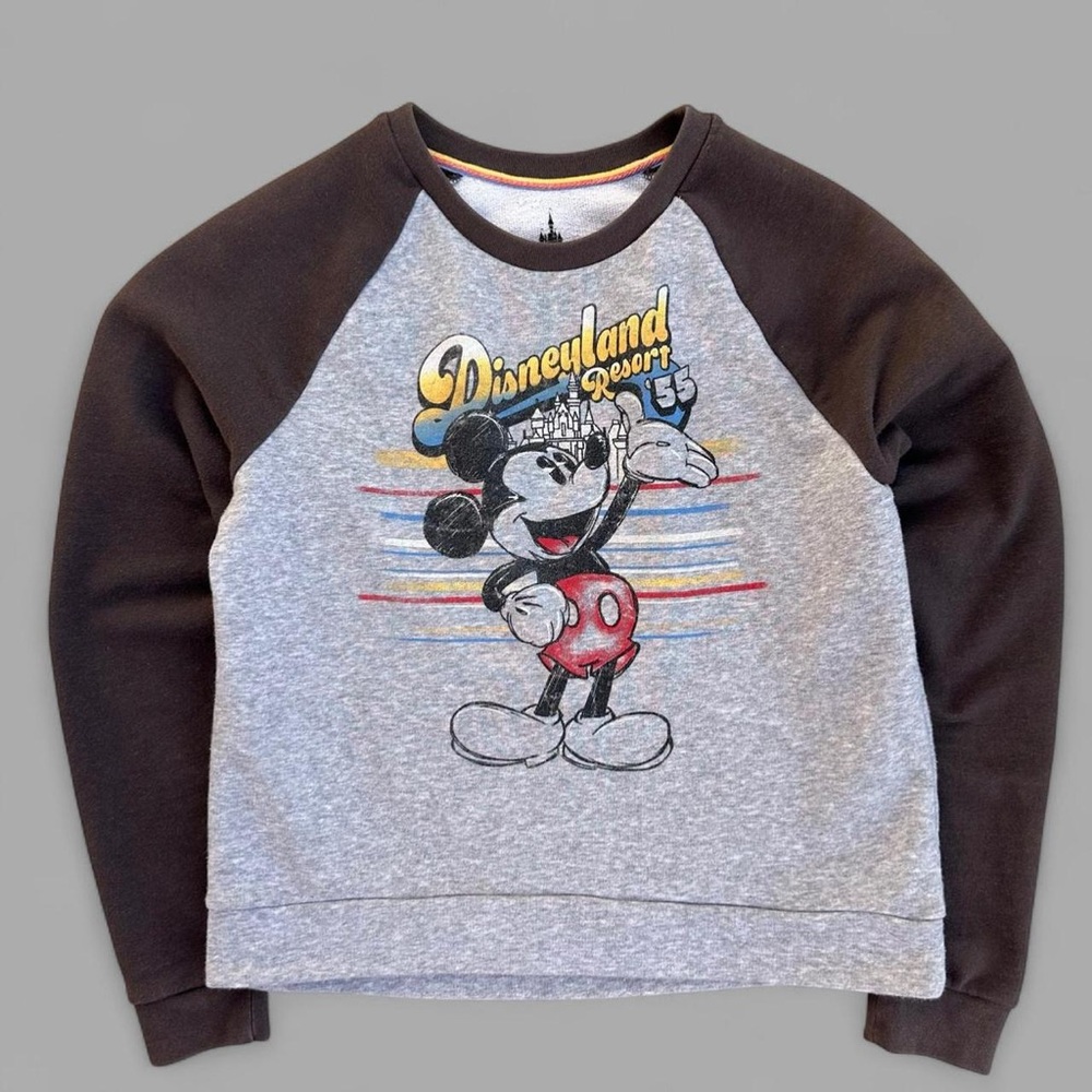 Disney Parks Gray and Black Sweatshirt